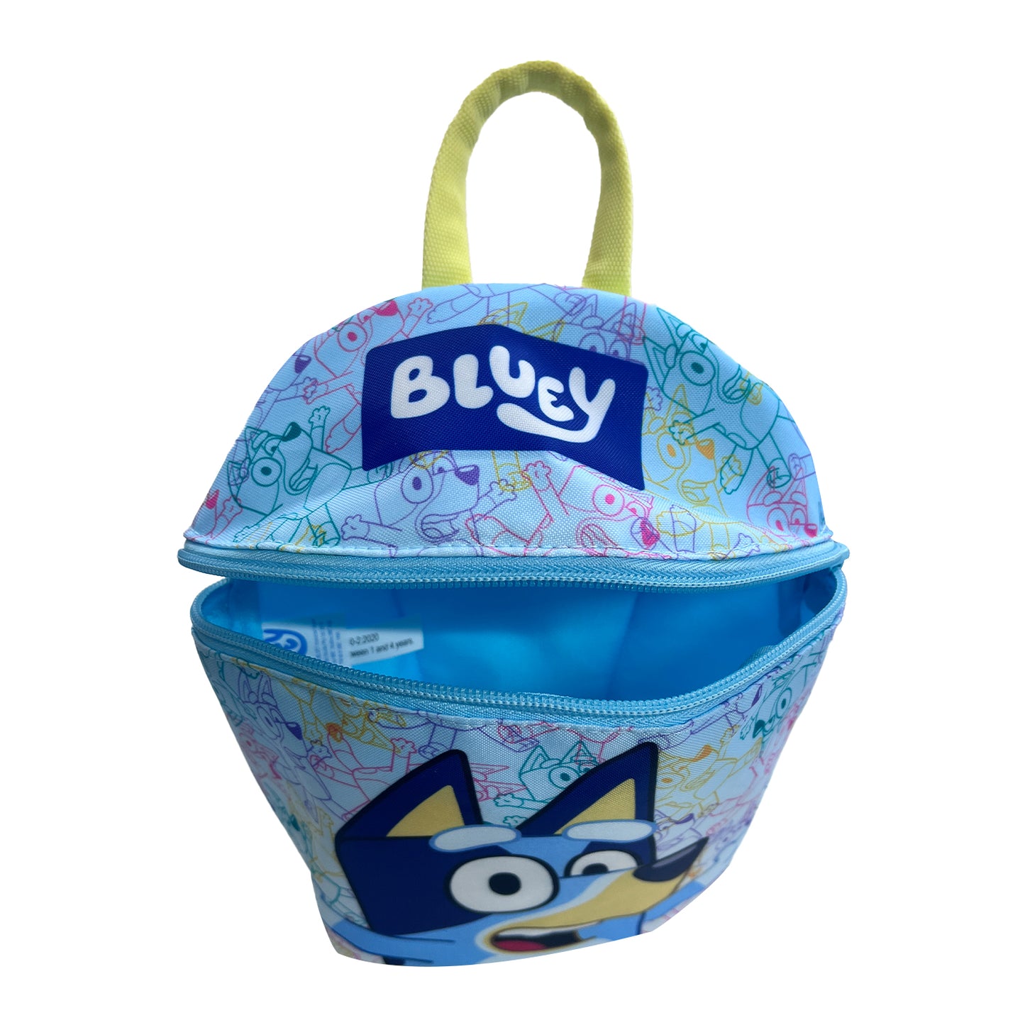 Bluey Toddler Boys Backpack with Reins | Adjustable Straps & Detachable Leash | H26cm x W19cm x D12cm