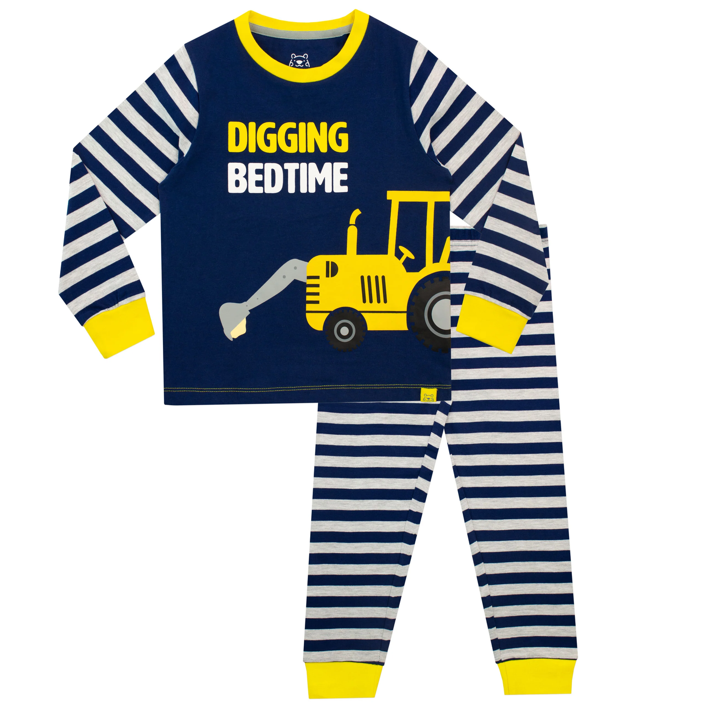 Boys' "Digging Bedtime" Pyjama Set | Fun & Cozy | 18-24 Months