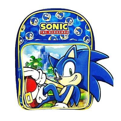 Sonic Backpack 3d style Zip School Travel Boys Bag