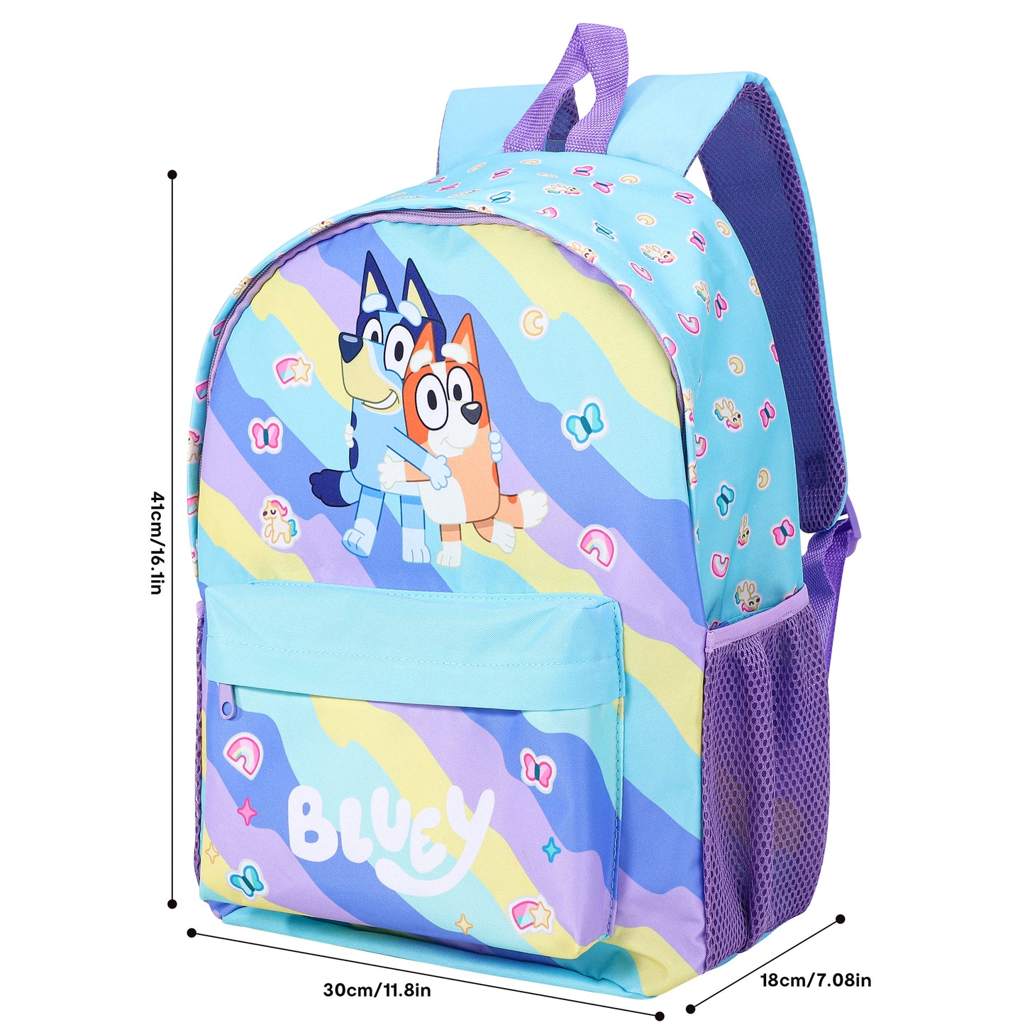 Bluey Backpack For Kids Girls Boys Nursery School Lunch Bag Large Travel Rucksack 42cm