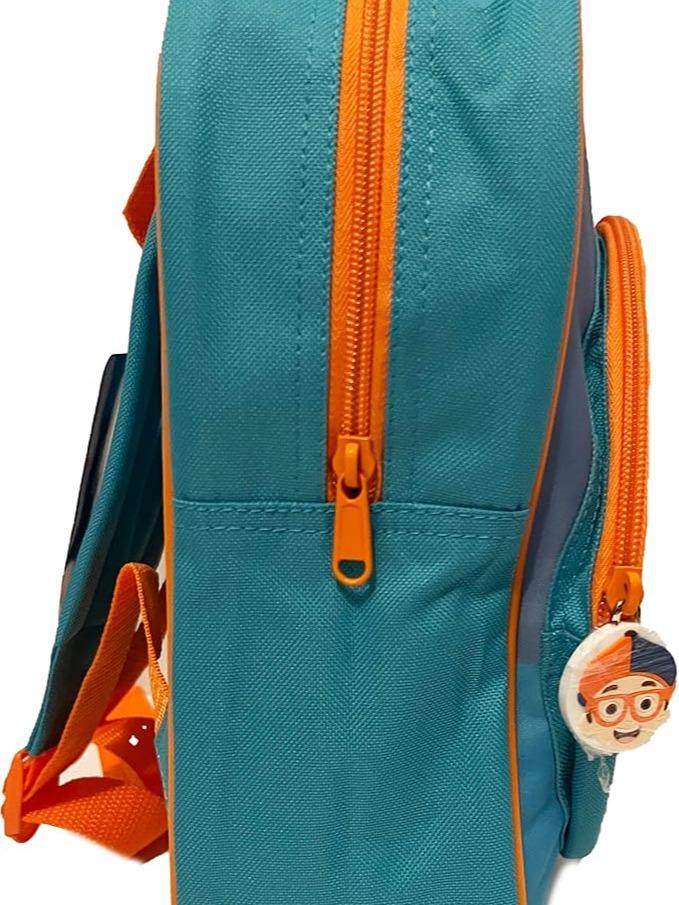 Kids Blippi Circle Arch Backpack Blue and Orange Girls and Boys Bag