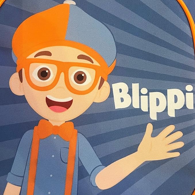 Kids Blippi Hey Its Me Arch Backpack in Navy and Orange Girls and Boys Bag