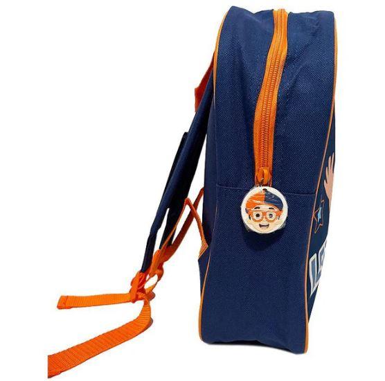 Blippi Kids Backpack - Navy and Orange - Come On, Let's Go - School Bag for Boys and Girls
