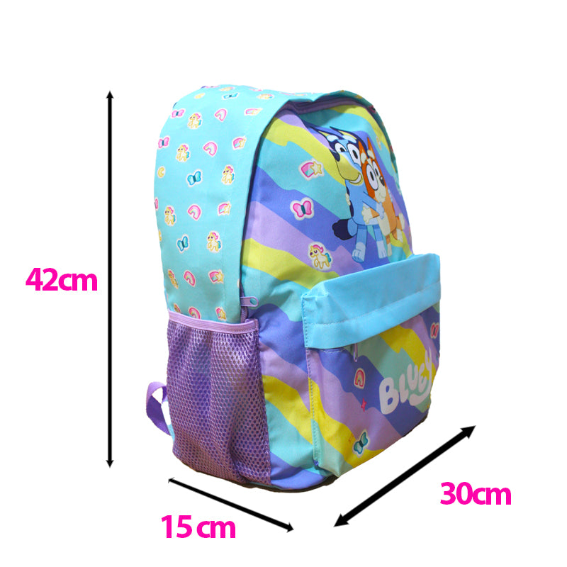 Bluey Backpack For Kids Girls Boys Nursery School Lunch Bag Large Travel Rucksack 42cm