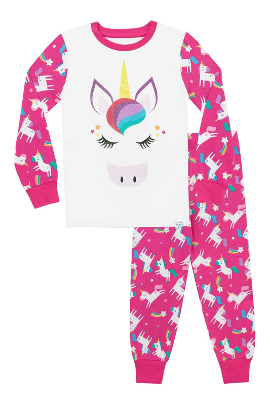 Girls' Unicorn Pyjama Set | Magical & Cozy | 5-6 & 7-8 Years