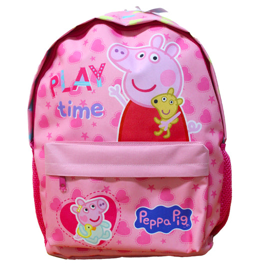 Peppa Pig And Evie Backpack For Kids Girls Boys Nursery School Lunch Bag Large Travel Rucksack 42cm