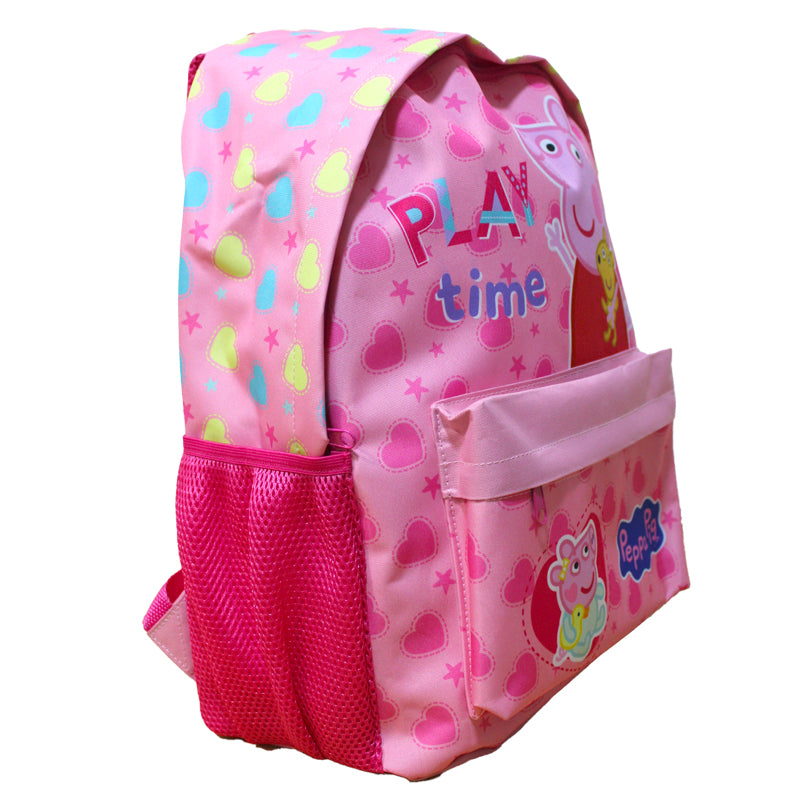 Peppa Pig And Evie Backpack For Kids Girls Boys Nursery School Lunch Bag Large Travel Rucksack 42cm
