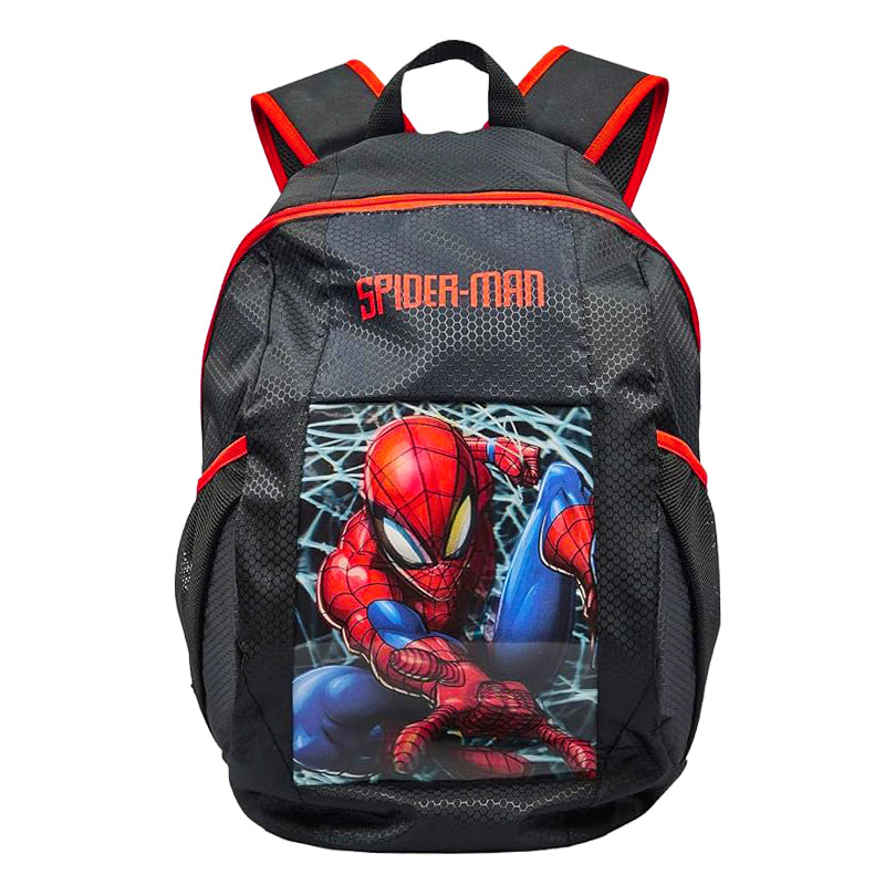 Boys Spiderman Lenticular Large Oval Shaped Backpack 44CM Height for Everyday Use with Unique Visual Effect
