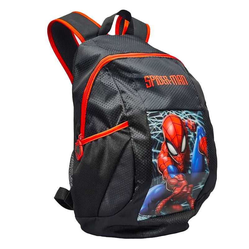 Boys Spiderman Lenticular Large Oval Shaped Backpack 44CM Height for Everyday Use with Unique Visual Effect