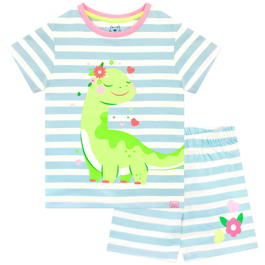 Girls' Dinosaur Pyjama Set | Cute & Comfy | 5-6 Years