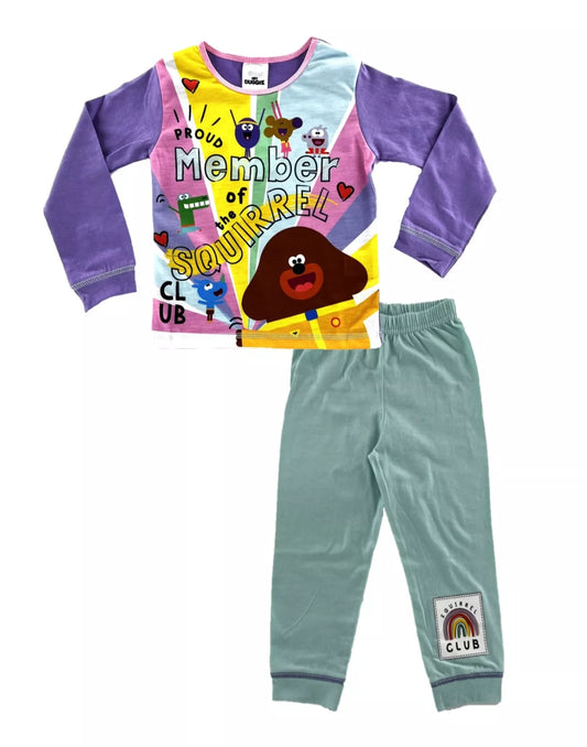 Hey Duggee Girls' Pyjamas | Proud Member of the Squirrel Club | Toddler Sizes (18 Months to 5 Years)