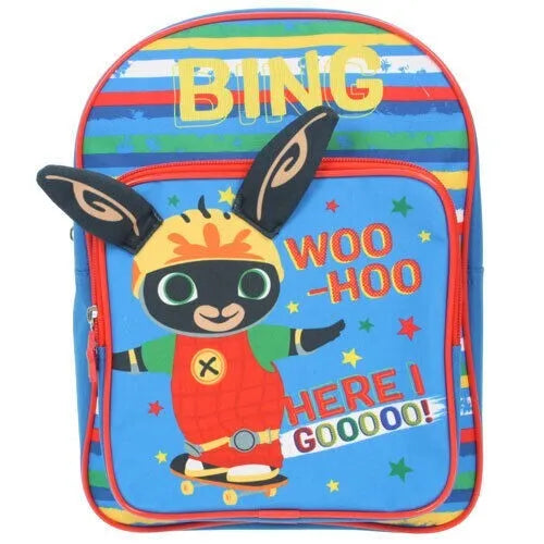 Boys Bing Bunny 3D Ears Backpack - Fun and Playful School Bag!