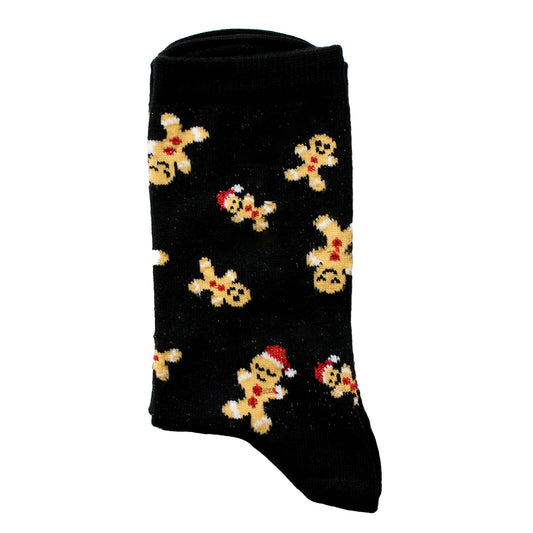 Women's Gingerbread Man Socks 2 pairs Size 4-7