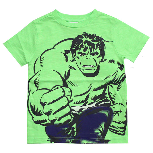 Licensed Boys Marvel Incredible Hulk T-Shirt Top Age 12m-7 Years Green
