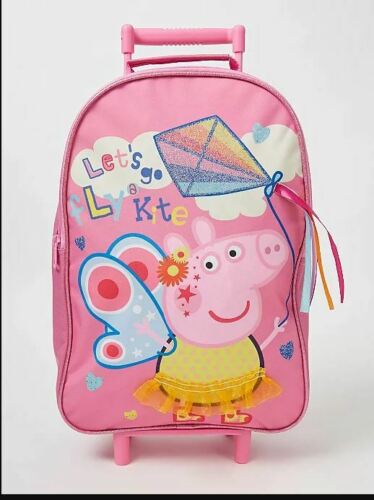 Girls Peppa Pig Lets Fly a kite Pink Suitcase Ages 4+