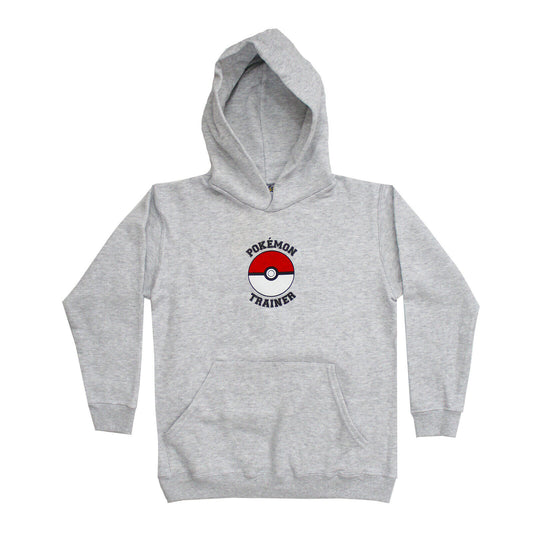 Licensed Children's Pokémon Trainer Marl Grey Hoodie Age 5-13 Years