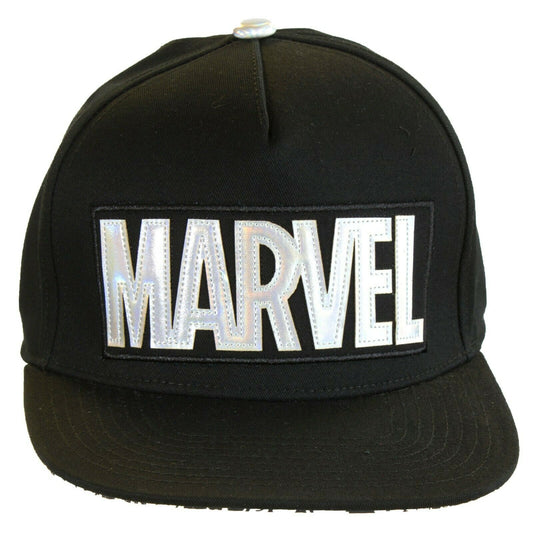 Licensed Unisex Black Marvel Snap Back One Size