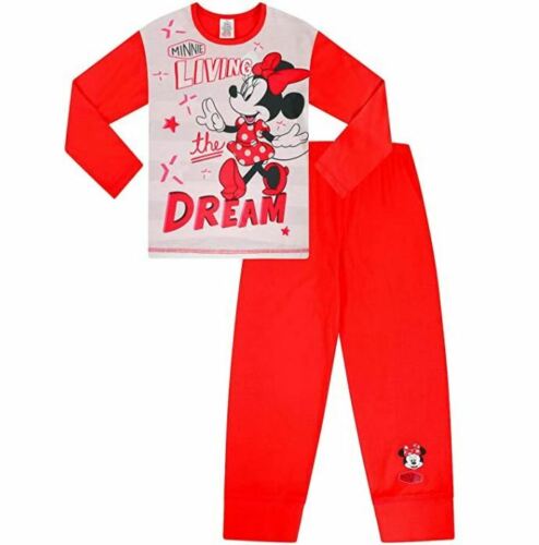 Disney Minnie Mouse Living The Dream Pyjamas Age 4-10 Years Girls