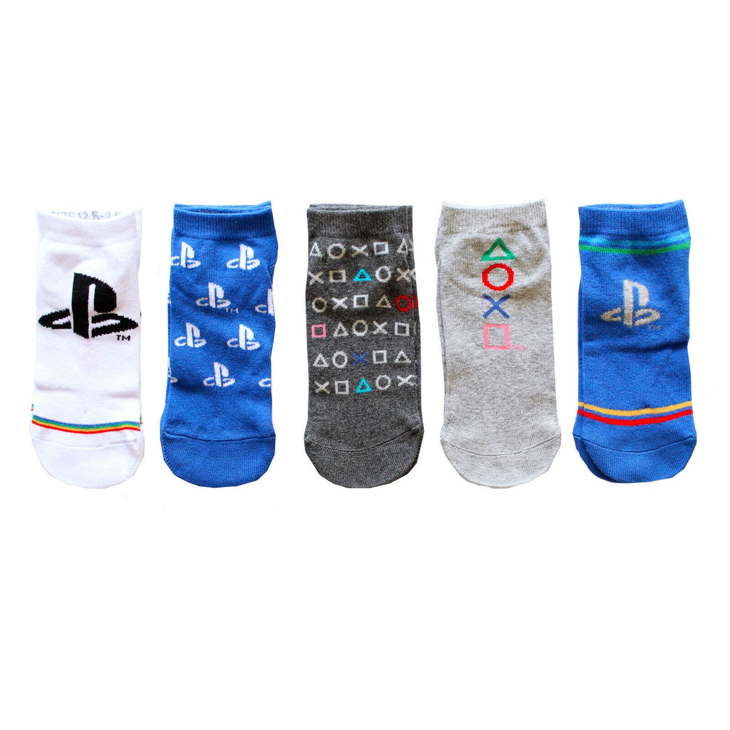 Licensed Kids Boys Sony PlayStation Trainer Socks Pack of 5 Various Size NEXT