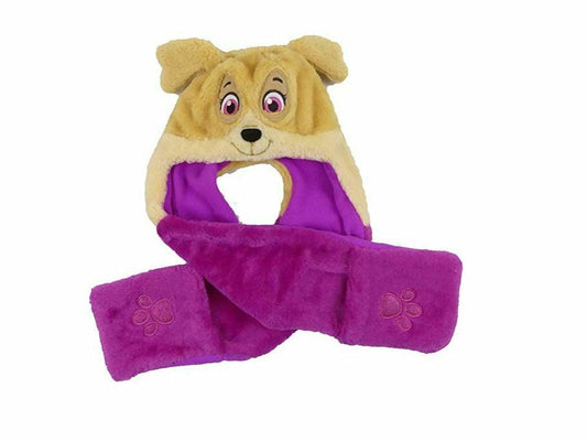 Licensed Girls Paw Patrol Skye Hat, Scarf and Mitts Age 1-6 Years