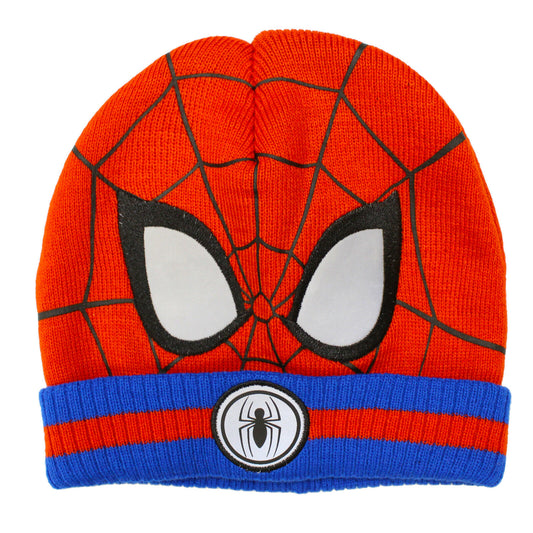 Marvel's Spiderman Winter Beanie Hat For Boys Age 4-12 Years